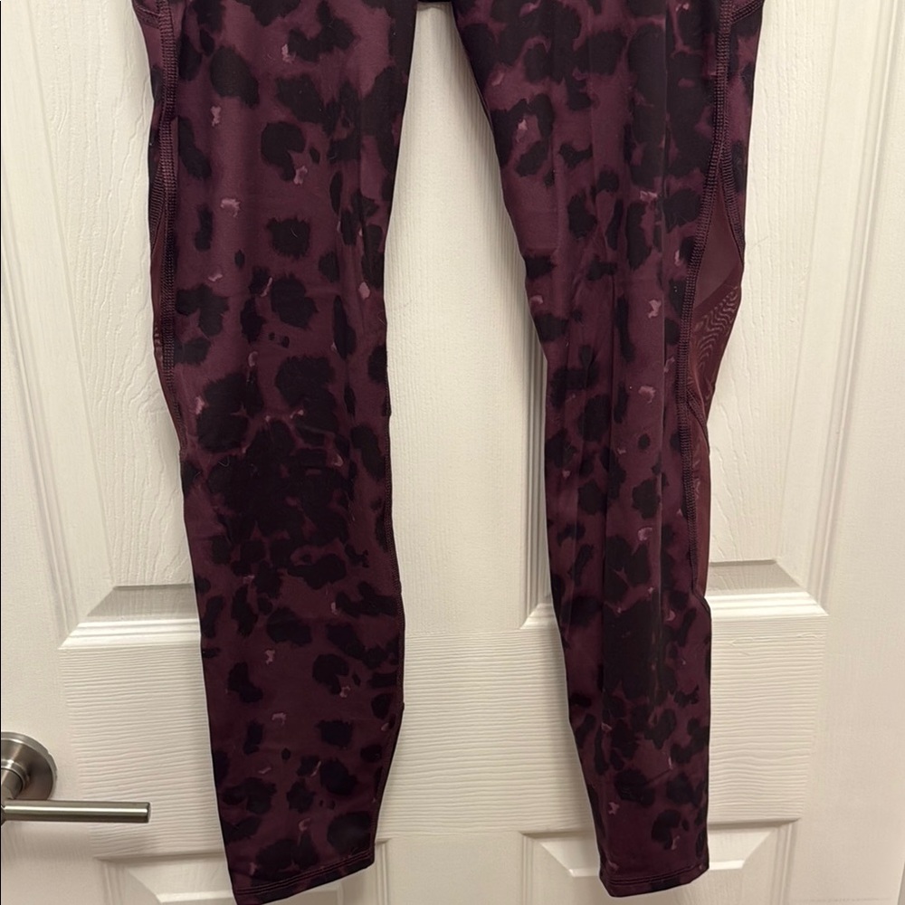 All In Motion Purple Leopard Pattern Leggings - Picture 3 of 6